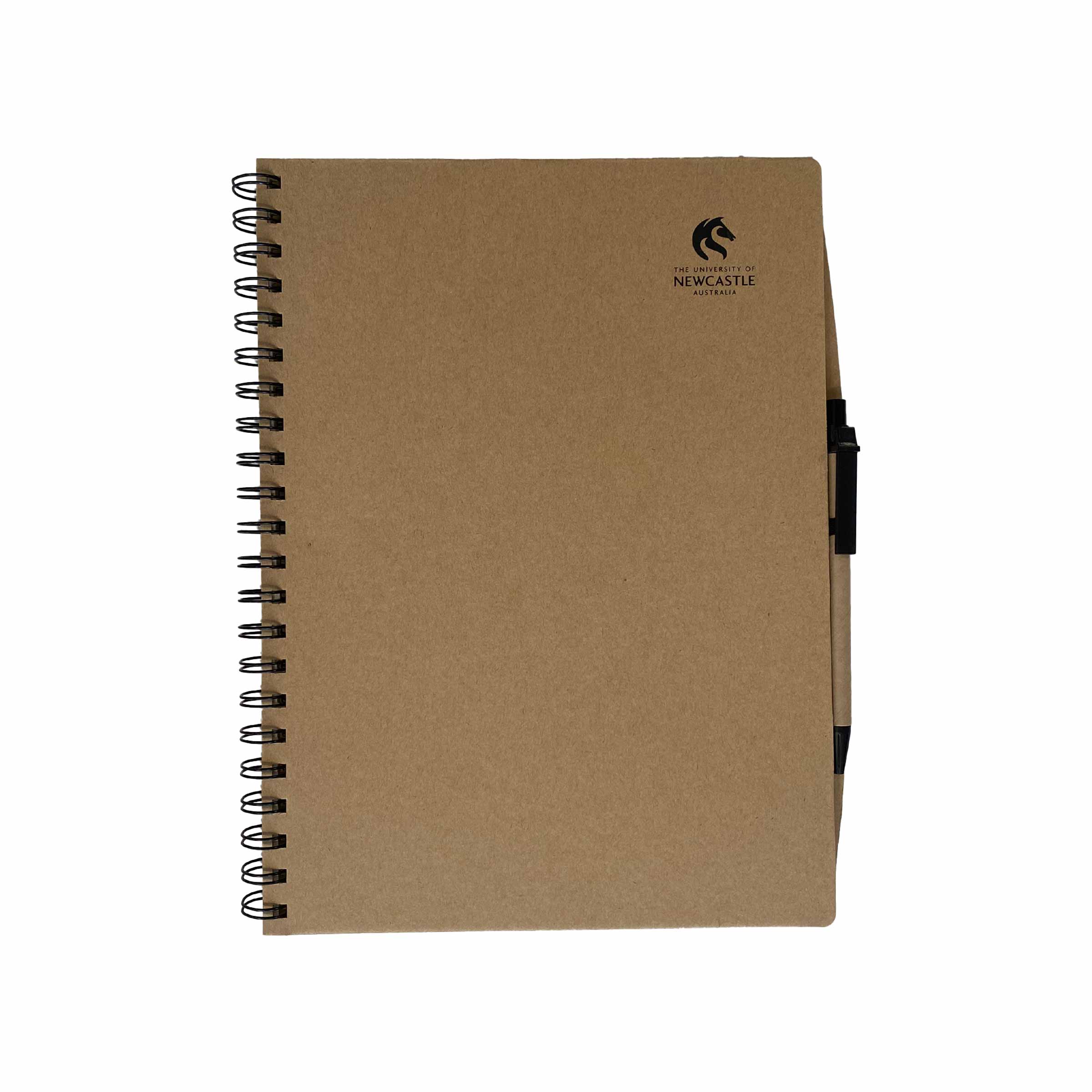 A4 HARDCOVER RECYCLED NOTEBOOK WITH PEN