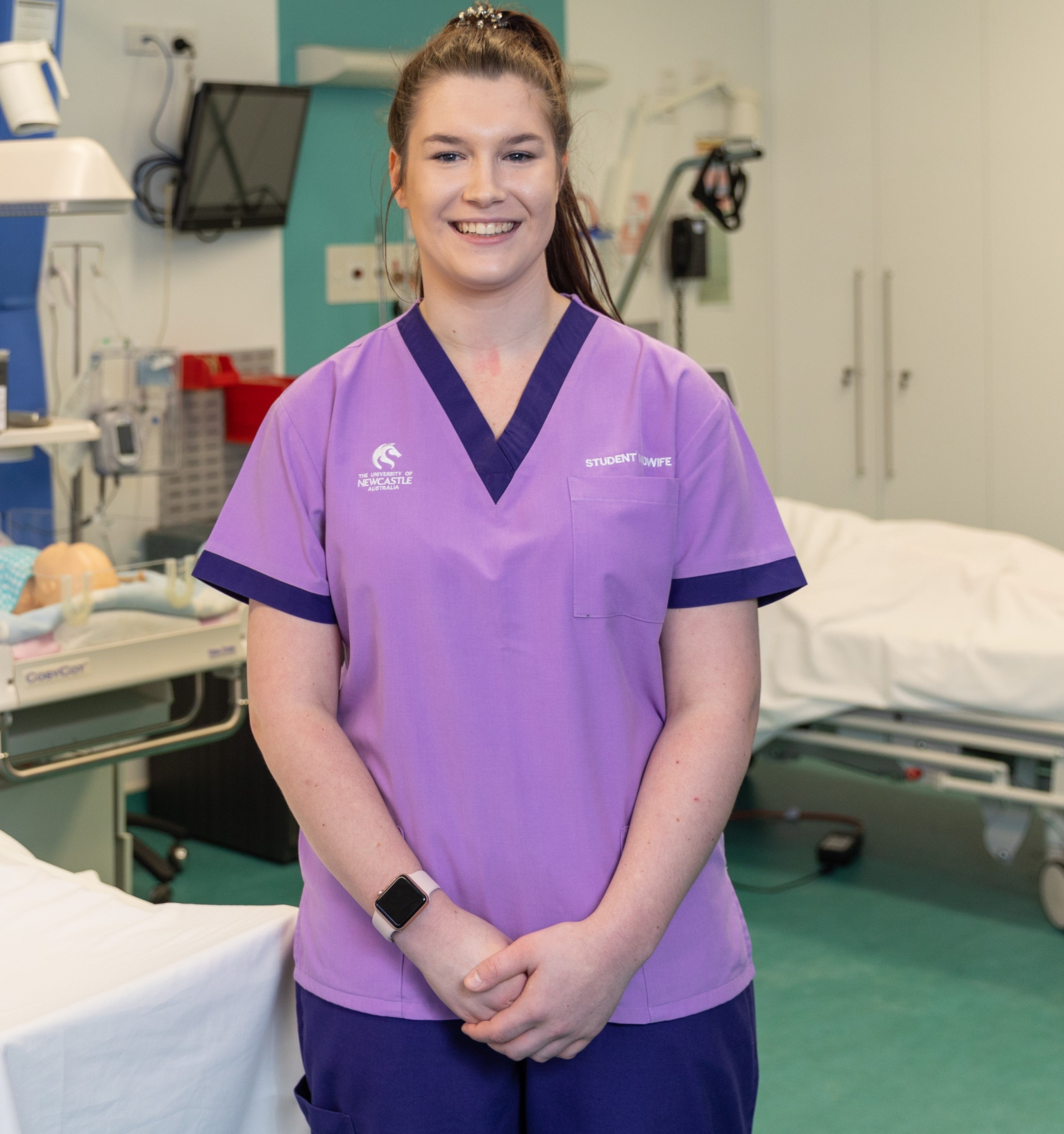 MIDWIFERY SCRUB TOP UNISEX