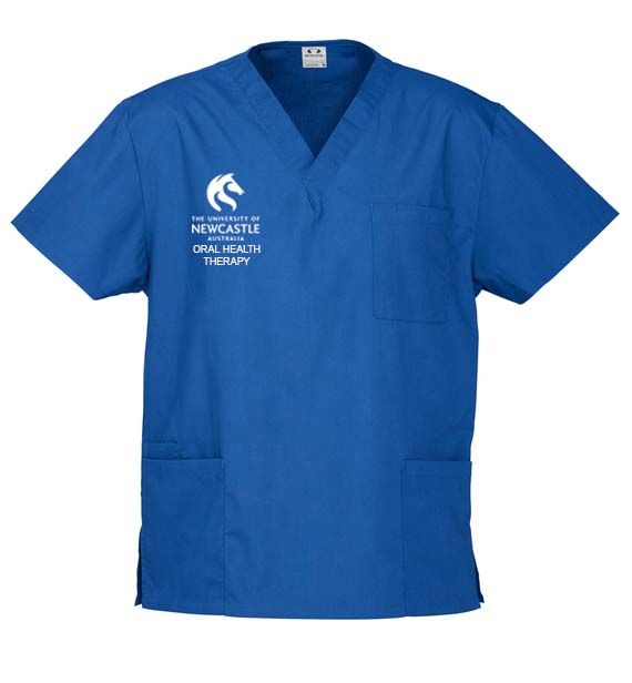 ORAL HEALTH SCRUB TOP UNISEX