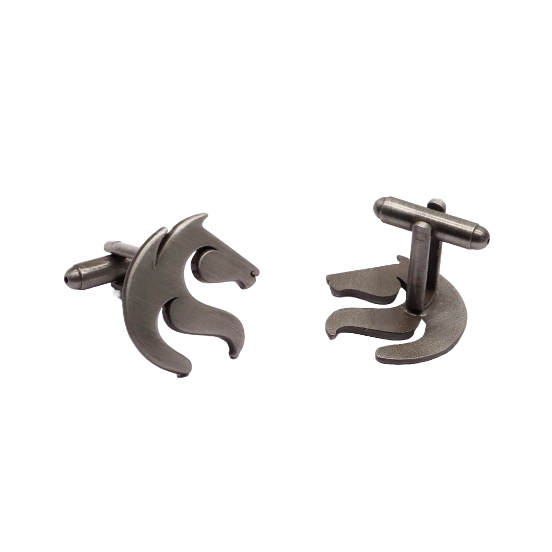 CUFFLINKS ANTIQUE PEWTER