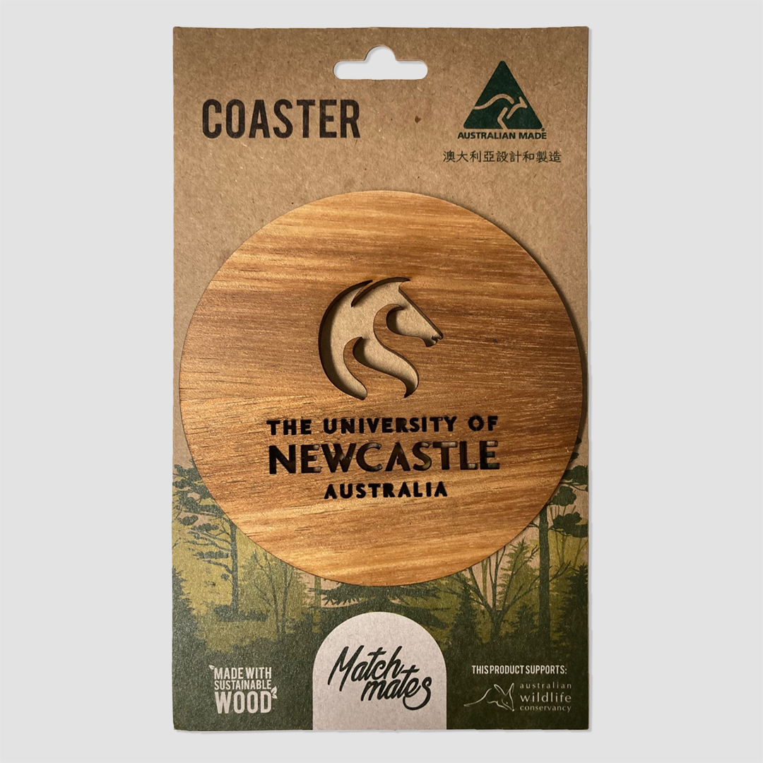AUSTRALIAN TIMBER COASTER UON MATCHMATES