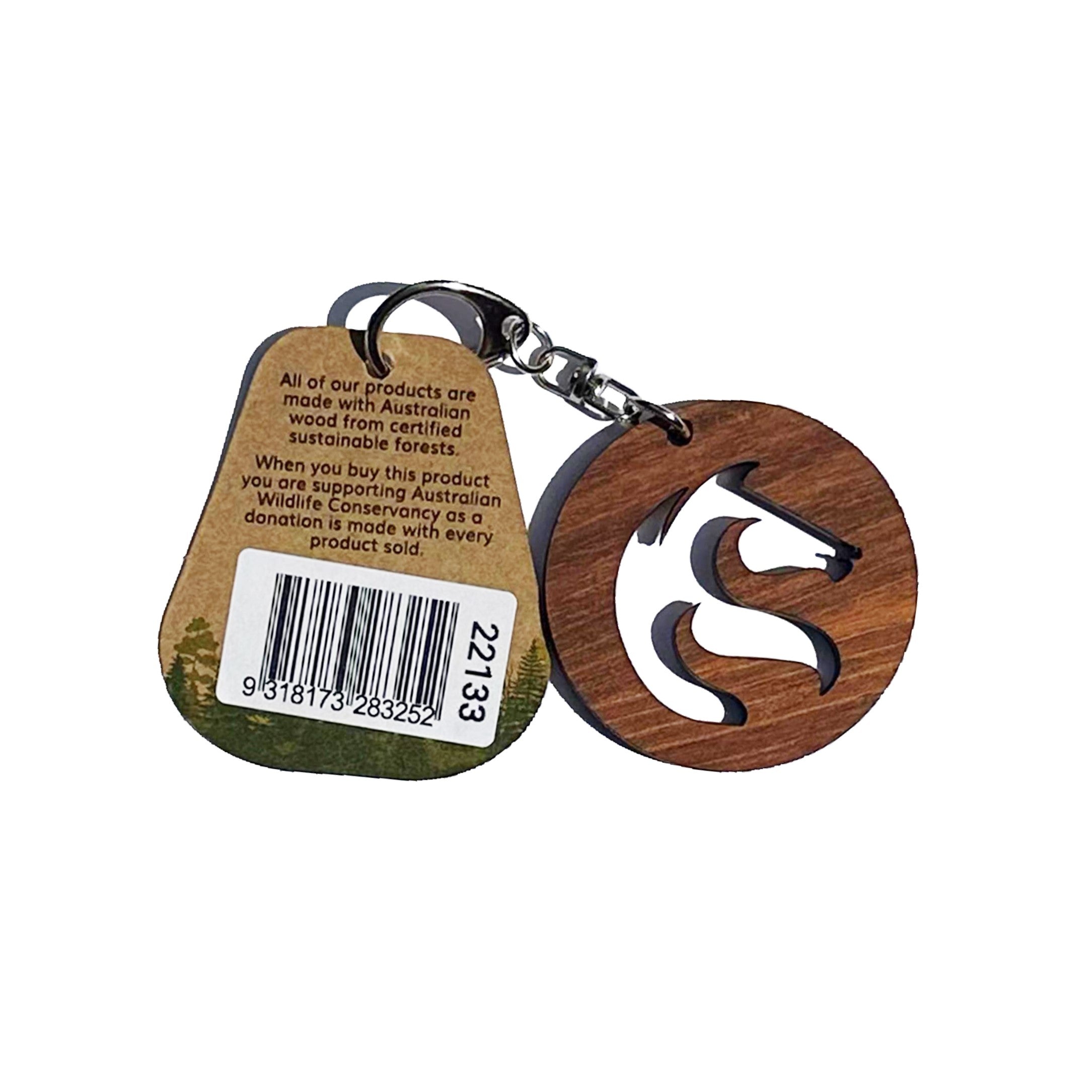 AUSTRALIAN TIMBER KEY RING