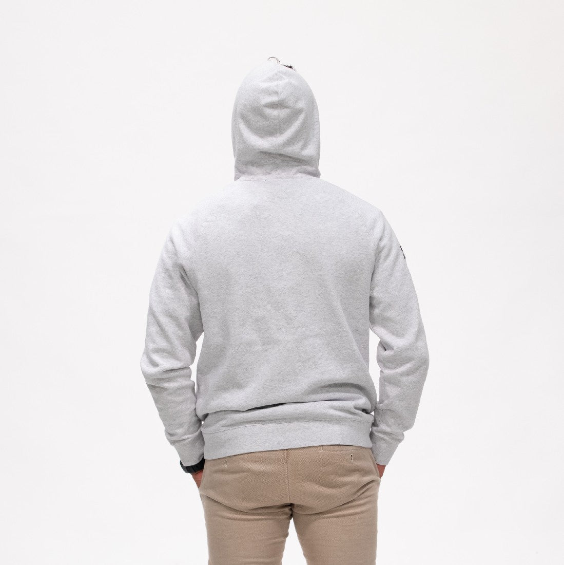 UNISEX EMBROIDERED ROO POCKET - WHITE MARLE