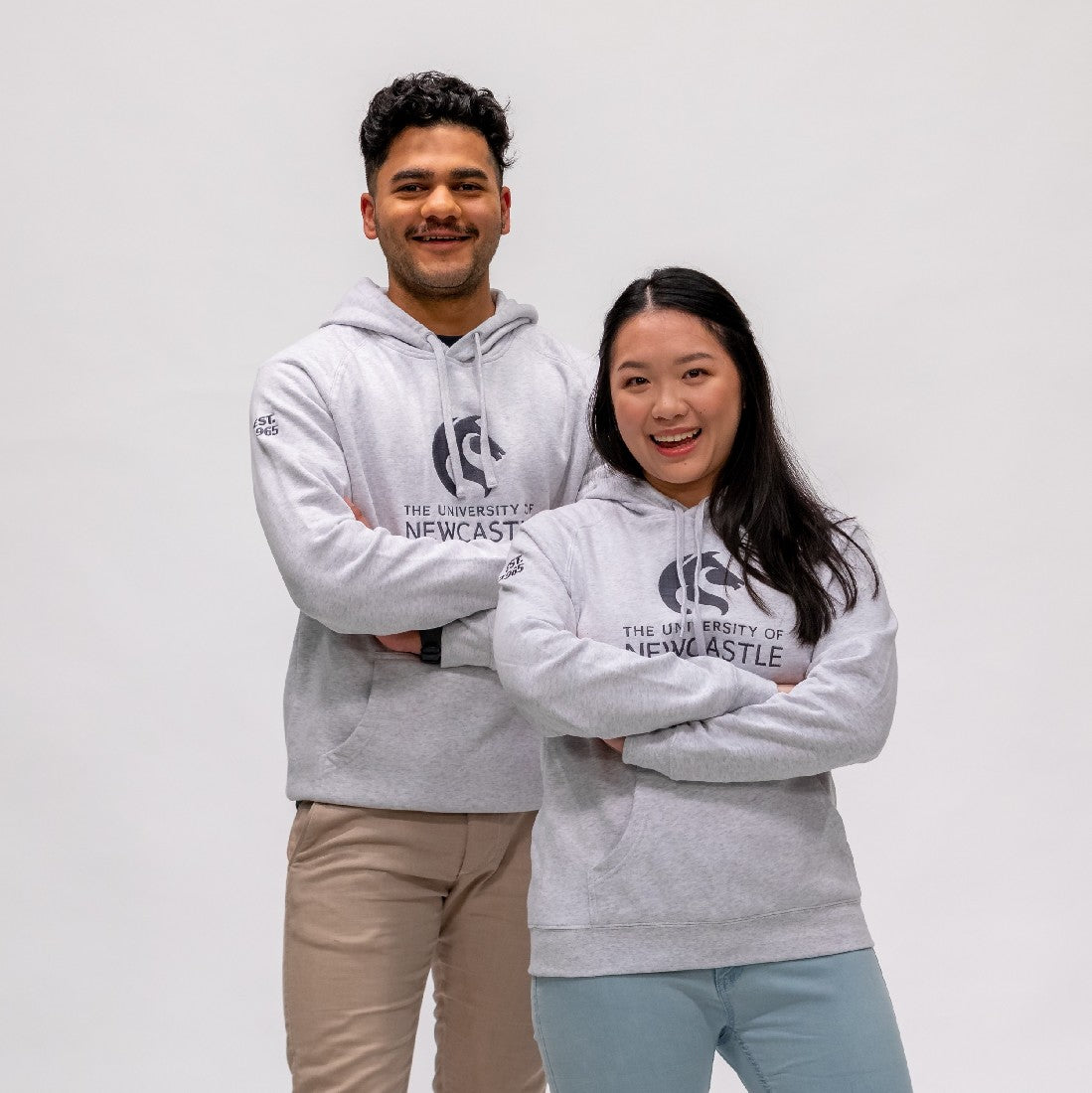 LADIES EMBROIDERED ROO POCKET - WHITE MARLE