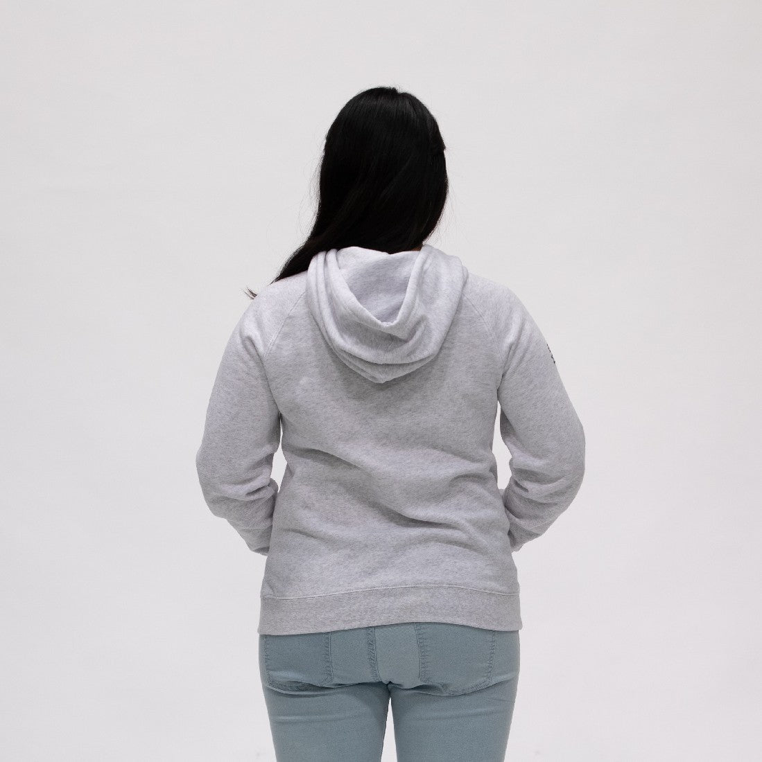 LADIES EMBROIDERED ROO POCKET - WHITE MARLE