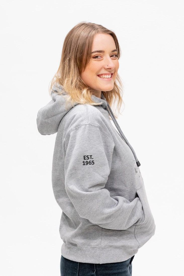 LADIES PRINT ROO POCKET - GREY MARLE