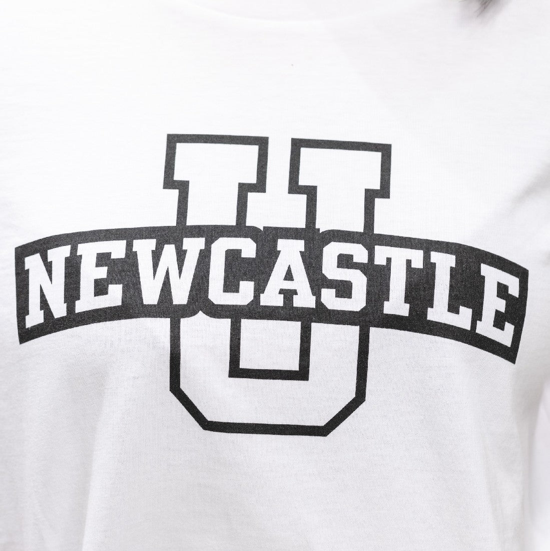 LADIES NEWCASTLE U PRINT TEE - WHITE