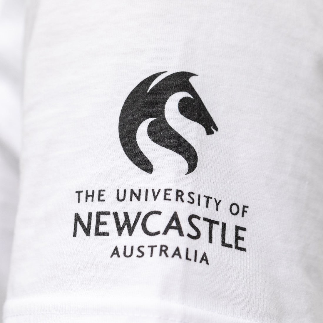 LADIES NEWCASTLE U PRINT TEE - WHITE