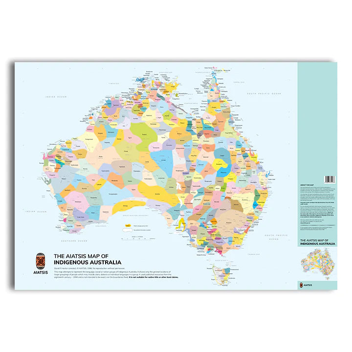 AIATSIS MAP OF INDIGENOUS AUSTRALIA A1 SIZE