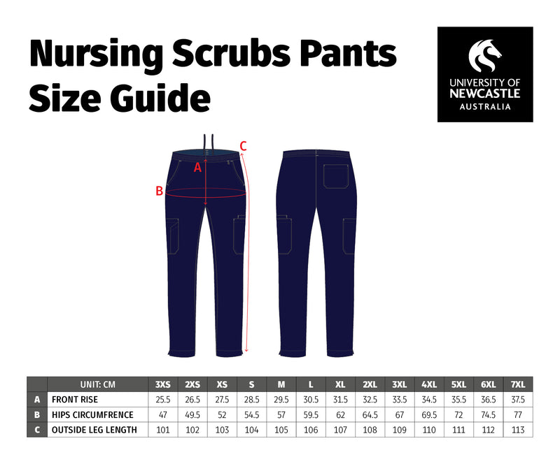 UNISEX SCRUB PANTS NURSING/MIDWIFERY