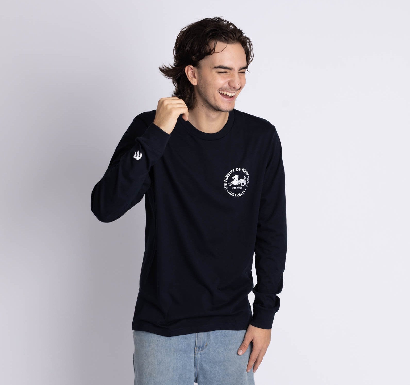 HERITAGE LONG SLEEVE TEE NAVY