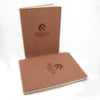 RECYCLED LEATHER A5 NOTEBOOK - TAN