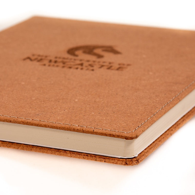 RECYCLED LEATHER A5 NOTEBOOK - TAN