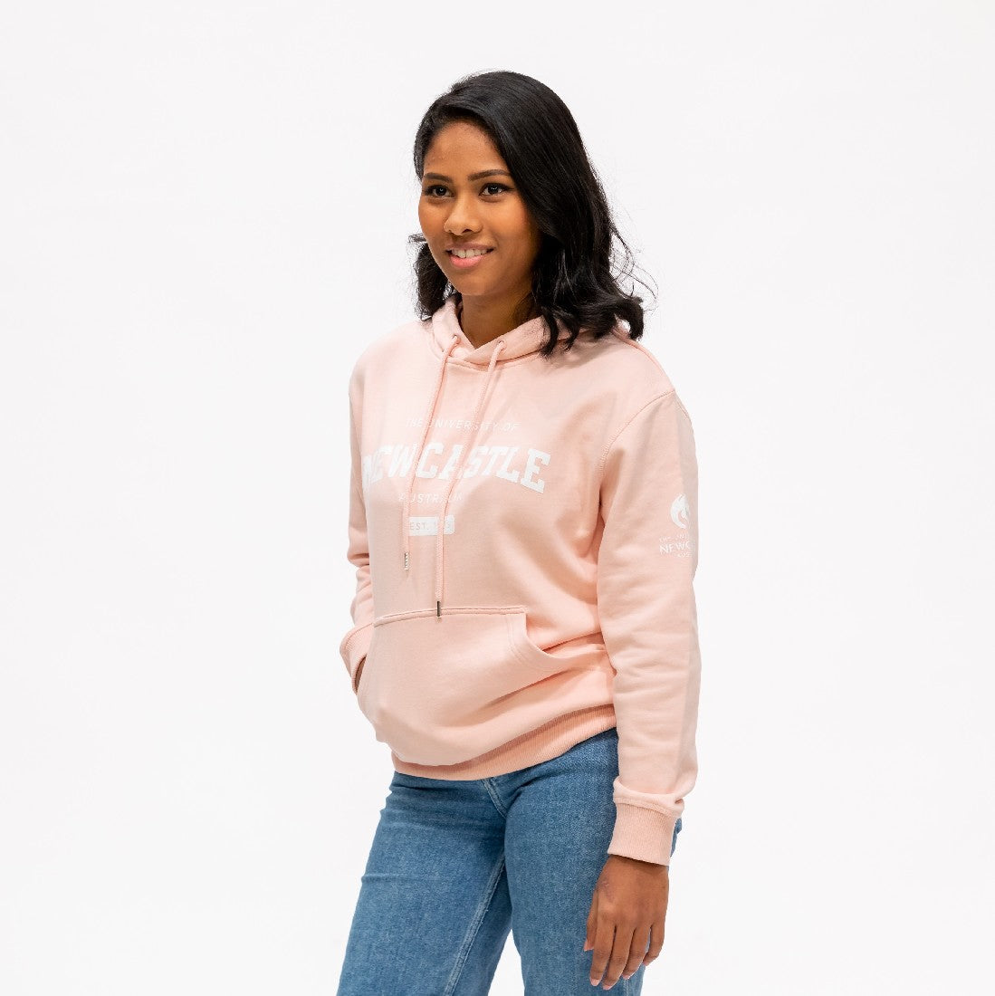 LADIES PREMIUM HOODIE - PALE PINK
