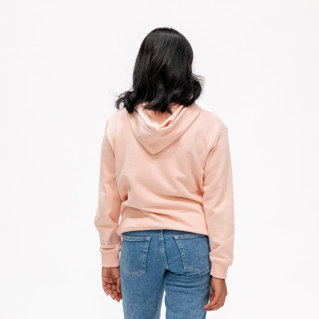 LADIES PREMIUM HOODIE - PALE PINK