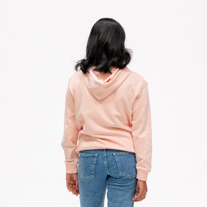 LADIES PREMIUM HOODIE - PALE PINK