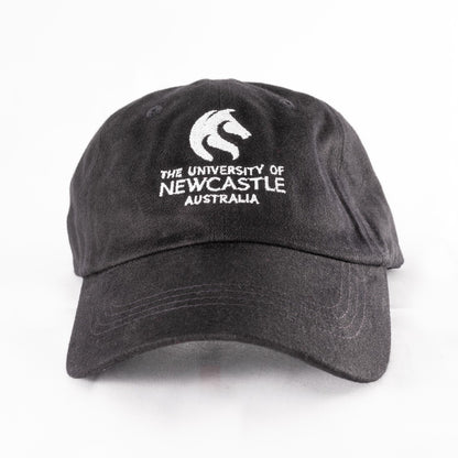 BRUSHED CHINO LOGO CAP - BLACK/WHITE