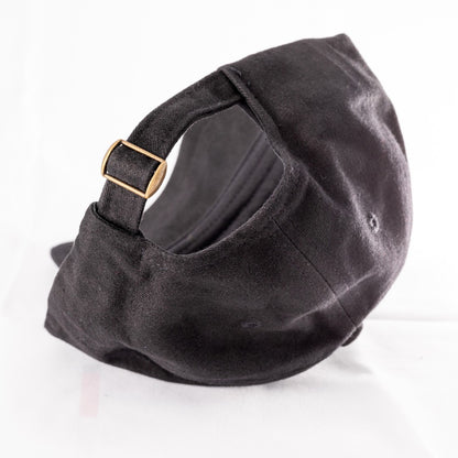 BRUSHED CHINO LOGO CAP - BLACK/WHITE