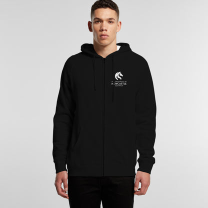 UNISEX EMBROIDERED ZIP POCKET - BLACK