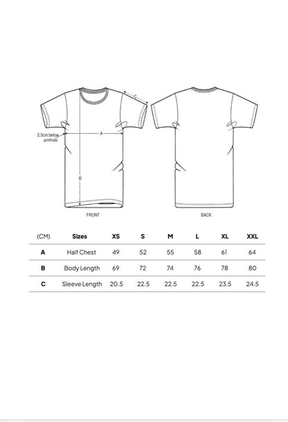 CAMPUS BUSH LINES TEE VINTAGE WHITE